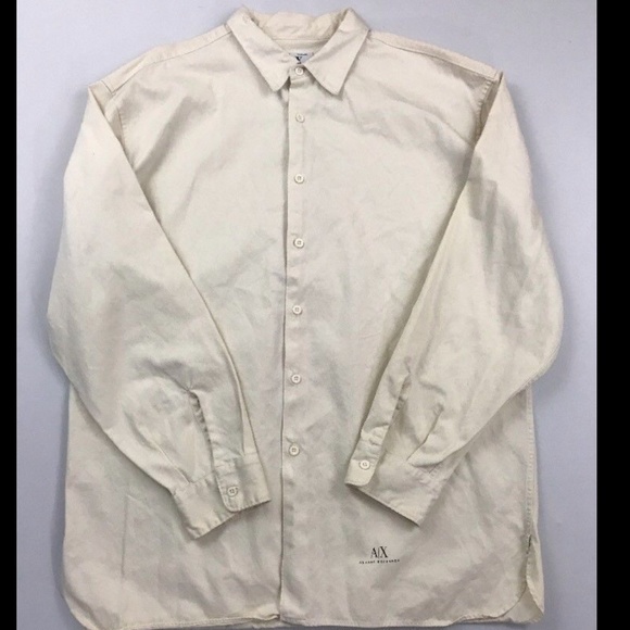 Armani Exchange Other - Armani Exchange Beige Long Sleeve Button Down